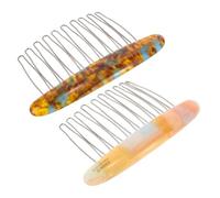 BIUDECO 2 Stück Elegante Französische Seitliche Haarkämme Feines Dünnes Haar Minimalistisches Haarschmuck accessoire Langlebige Steckkämme für Vielseitige Frisuren und