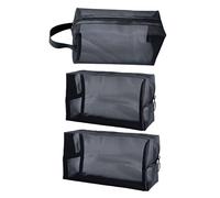 BIUDECO 3 Stück Teiliges Set Kosmetiktaschen aus Langlebigem Material Geräumige Make Up Aufbewahrungstaschen Praktische Reise Kulturbeutel für Damen und Herren für Urlaub und Alltag