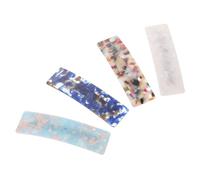 BIUDECO 4 Stück Große Haarklammern aus Federnde Haarspangen Rutschfeste Französische Haarclips für Damen und Mädchen Modisches Haarschmuck accessoire