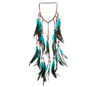 BIUDECO Boho Feder Stirnband Damen Festival Kopfschmuck Leichtes Mädchen Haarband Weich für Party und Tanzen