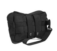 BIUDECO Mehrzweck Gürteltasche aus Verschleißfestem Nylon Kleiner Hüfttasche mit Haken und Fächern für Sport Outdoor Laufen Radfahren und Reisen Schwarzer Aufbewahrungsbeutel für