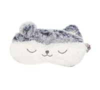 BIUDECO Plüsch Schlafmaske mit Niedlichem Tiermotiv Lichtundurchlässige Augenbinde für Mädchen und Frauen Elastisches Band Angenehme Augenabdeckung für Besseren Schlaf und Reisen