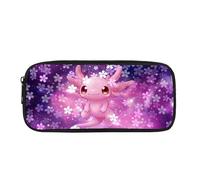 Biyejit Axolotl Federmäppchen für Kinder, Kosmetik, Make-up, Münzen, Geldbörse für Damen, Kulturbeutel, Schreibwaren, Tasche für Teenager, Jungen, Mädchen, Geschenk zum Schulanfang