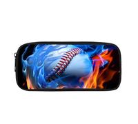 Biyejit Baseball-Federmäppchen für Kinder, Kosmetik, Make-up, Münzen, Geldbörse für Damen, Kulturbeutel, Schreibwaren-Tasche für Teenager, Jungen, Mädchen, Geschenk zum Schulanfang