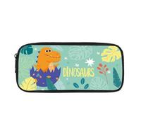 Biyejit Cartoon-Dinosaurier-Federmäppchen für Kinder, Schreibwaren, Pinsel-Organizer, Kulturbeutel, Schreibwaren-Tasche für Teenager, Jungen, Mädchen, Geschenk zum Schulanfang