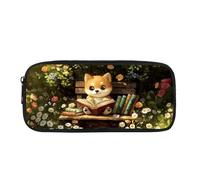 Biyejit Corgi Federmäppchen für Kinder, Kosmetik, Make-up, Münzen, Geldbörse für Damen, Kulturbeutel, Schreibwaren-Tasche für Teenager, Jungen, Mädchen, Geschenk zum Schulanfang