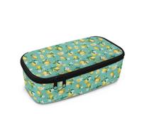 Biyejit Federmäppchen für Kinder, große Kapazität, Box mit Griff, tragbarer Schreibwarenpinsel-Organizer für Teenager, Jungen, Mädchen, zitronengelb, Einheitsgröße, Taschen-Organizer