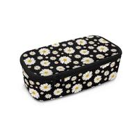 Biyejit Federmäppchen für Kinder, große Kapazität, Box mit Griff, tragbarer Schreibwarenpinsel-Organizer für Teenager, Jungen, Mädchen, gänseblümchen, Einheitsgröße, Taschen-Organizer