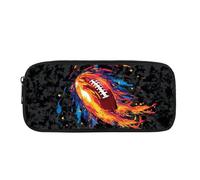 Biyejit Federmäppchen für Kinder, Rugbyball, Kosmetik, Make-up, Münzen, Geldbörse für Damen, Kulturbeutel, Schreibwaren-Tasche für Teenager, Jungen, Mädchen, Geschenk zum Schulanfang