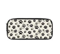 Biyejit Federmäppchen für Kinder, Schreibwaren, Pinsel-Organizer, Kulturbeutel, Schreibwarenbeutel, Pfotenabdrücke, Einheitsgröße