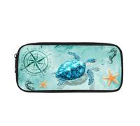 Biyejit Federmäppchen für Kinder, Schreibwaren, Pinsel-Organizer, Kulturbeutel, Schreibwarenbeutel, schildkröte, Einheitsgröße