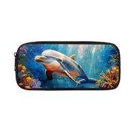 Biyejit Federmäppchen für Kinder, Schreibwaren, Pinsel-Organizer, Kulturbeutel, Schreibwarenbeutel, Wal, Einheitsgröße