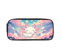 Biyejit Federmäppchen für Kinder, Schule, Büro, Klassenzimmer, Reisezubehör, Kulturbeutel, Schreibwarenbeutel, Axolotl Galaxy, Einheitsgröße
