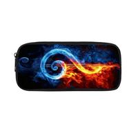 Biyejit Federmäppchen für Schüler, Kinder, Schule, Schreibwaren, Tasche, Reißverschluss, tragbare Reise-Kosmetiktasche, Musiknotizen, Einheitsgröße, Zeitgenössisch