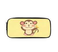 Biyejit Federmäppchen mit Affen-Motiv, für Kinder, Schreibwaren, Pinsel-Organizer, Kulturbeutel, Schreibwaren-Tasche für Teenager, Jungen, Mädchen, Geschenk zum Schulanfang