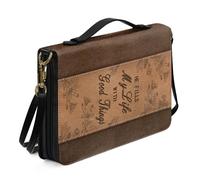 Biyejit He Fills My Life Bibelhülle für Frauen, wasserdichte Bibel-Tragetasche mit Griff und Reißverschluss, große Kapazität, Kirchentasche, religiöse, christliche Kunstzubehör, M-2XL