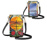 Biyejit Kleine Umhängetasche mit Touch-Screen-Handy-Tasche für Frauen, Handy-Schultertaschen, Kartenhalter, börse.