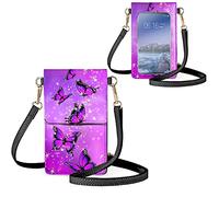 Biyejit Kleine Umhängetasche mit Touch-Screen-Handy-Tasche für Frauen, Handy-Schultertaschen, Kartenhalter, börse.