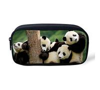 Biyejit Kosmetiktasche mit niedlichem Panda-Aufdruck, für Kinder, Mädchen, Jungen, Schreibwaren, Schulbedarf