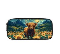 Biyejit Kuh-Federmäppchen für Kinder, Kosmetik, Make-up, Münzen, Geldbörse für Damen, Kulturbeutel, Schreibwaren-Tasche für Teenager, Jungen, Mädchen, Geschenk zum Schulanfang