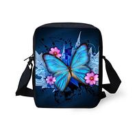 Biyejit Messenger Bags Schulter Crossbody Handbgas Sling Satchel mit verstellbaren Trägern, schmetterling, Einheitsgröße