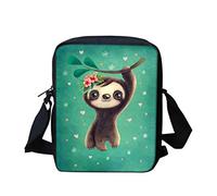 Biyejit Kuriertasche, Umhängetasche, Umhängetasche, Handbgas Sling Sling Satchel mit verstellbaren Trägern, Schönes Faultier, Einheitsgröße