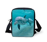 Biyejit Messenger Bags Schulter Crossbody Handbgas Sling Satchel mit verstellbaren Trägern, Delfin