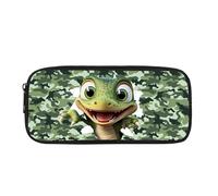 Biyejit Niedliches Dinosaurier-Federmäppchen für Kinder, Schule, Büro, Klassenzimmer, Reisebedarf, Kulturbeutel, Schreibwarenbeutel für Teenager, Jungen, Mädchen, Geschenk zum Schulanfang