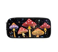 Biyejit Pilz-Federmäppchen für Kinder, Kosmetik, Make-up, Münzen, Geldbörse für Damen, Kulturbeutel, Schreibwaren-Tasche für Teenager, Jungen, Mädchen, Geschenk zum Schulanfang