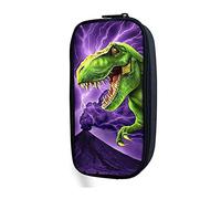 Biyejit T-rex Federmäppchen, Dinosaurier-Stifttasche, Schreibwaren-Kosmetiktasche für junge Studenten, Teenager, Mädchen, Jungen