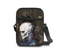 Biyejit Umhängetasche mit Totenkopf-Motiv für Damen und Herren, Crossbody-Tasche mit verstellbarem Riemen, leichte Schultertasche, totenköpfe, Einheitsgröße
