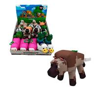 Bizak Minecraft 64110036-2 Plüschtier-Schlüsselanhänger, 13 cm, weiche Figur mit Ring für Rucksack oder Schlüssel, offizielles Sammelspielzeug