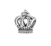 BIZK Krone Charm Anhänger für Armband 925 Sterling Silber Charm Bead Pendant für Europäische Armbänder und Halsketten