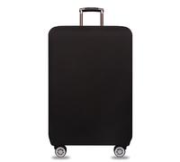 BJ-SHOP Koffer Schutzhulle,Gepack Protektor Elastische Reisegepack Abdeckung Staubdicht Trolley Schutzhulle passt 18-32 Zoll (M:22-25 Zoll Gehäuse) Schwarz-m