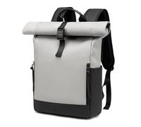 BJIAX Rolltop Rucksack Damen Herren Groß Laptop Rucksack Wasserdichter mit Computerfach 17,3 Zoll Rucksäcke Schulrucksack 24L/32L Wasserfester Reiserucksack Handgepäck Flugzeug Arbeit Reisen Schwarz