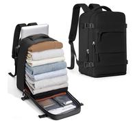 BJLFS Rucksack Handgepäck Flugzeug Ryanair 40×30×20 Handgepäck Reiserucksack Damen Groß Laptop Rucksack Herren 14 zoll business wasserabweisend mit Laptopfach Tasche Carry on Luggage,Schwarz leicht