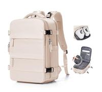 BJLFS Vakuum Rucksack Handgepäck mit Pumpe Ryanair Handgepäck 40x30x20 Vakuum Reiserucksack Damen Groß Airbag Rucksack mit Vakuumpumpe Laptop Rucksack 16 zoll Herren Carry on Luggage