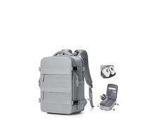 BJLFS Vakuum Rucksack Handgepäck mit Pumpe Ryanair Handgepäck 40x30x20 Vakuum Reiserucksack Damen Groß Airbag Rucksack mit Vakuumpumpe Laptop Rucksack 16 zoll Herren Carry on Luggage