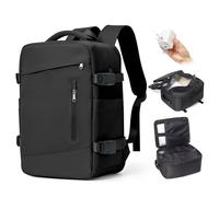 BJLFS Vakuum Rucksack Handgepäck mit Pumpe Ryanair Handgepäck 40x30x20 Vakuum Reiserucksack Damen Groß Airbag Rucksack mit Vakuumpumpe Laptop Rucksack 16 zoll Herren Carry on Luggage