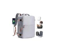 BJLFS Vakuum Rucksack Handgepäck mit Pumpe Ryanair Handgepäck 40x30x20 Vakuum Reiserucksack Damen Groß Airbag Rucksack mit Vakuumpumpe Laptop Rucksack 16 zoll Herren Carry on Luggage