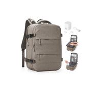 BJLFS Vakuum Rucksack Handgepäck mit Pumpe Ryanair Handgepäck 40x30x20 Vakuum Reiserucksack Damen Groß Airbag Rucksack mit Vakuumpumpe Laptop Rucksack 16 zoll Herren Carry on Luggage