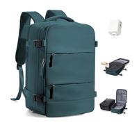 BJLFS Vakuum Rucksack Handgepäck mit Pumpe Ryanair Handgepäck 40x30x20 Vakuum Reiserucksack Damen Groß Airbag Rucksack mit Vakuumpumpe Laptop Rucksack 16 zoll Herren Carry on Luggage