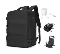 BJLFS Vakuum Rucksack Handgepäck mit Pumpe Ryanair Handgepäck 40x30x20 Vakuum Reiserucksack Damen Groß Airbag Rucksack mit Vakuumpumpe Laptop Rucksack 16 zoll Herren Carry on Luggage