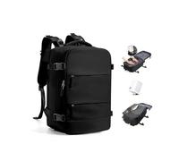 BJLFS Vakuum Rucksack Handgepäck mit Pumpe Ryanair Handgepäck 40x30x20 Vakuum Reiserucksack Damen Groß Airbag Rucksack mit Vakuumpumpe Laptop Rucksack 16 zoll Herren Carry on Luggage
