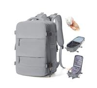 BJLFS Vakuum Rucksack Handgepäck mit Pumpe Ryanair Handgepäck 40x30x20 Vakuum Reiserucksack Damen Groß Airbag Rucksack mit Vakuumpumpe Laptop Rucksack 16 zoll Herren Carry on Luggage