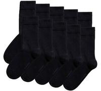 Björn Borg 10P Essential Long Socks Schwarz Gr 36/40 Herren
