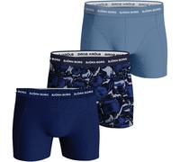 Björn Borg 3-Pack Cotton Stretch Boxershorts Herren S Blau/Marineblau