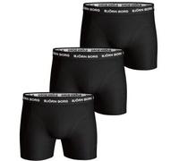 Björn Borg 3P Essential Shorts Schwarz Baumwolle Large Herren