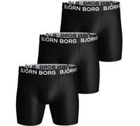 Björn Borg 3P Sports Microfiber Boxers Schwarz Polyester X-Small Herren