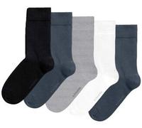 Björn Borg 5P Essential Ankle Sock Blau/Grau Gr 36/40 Herren